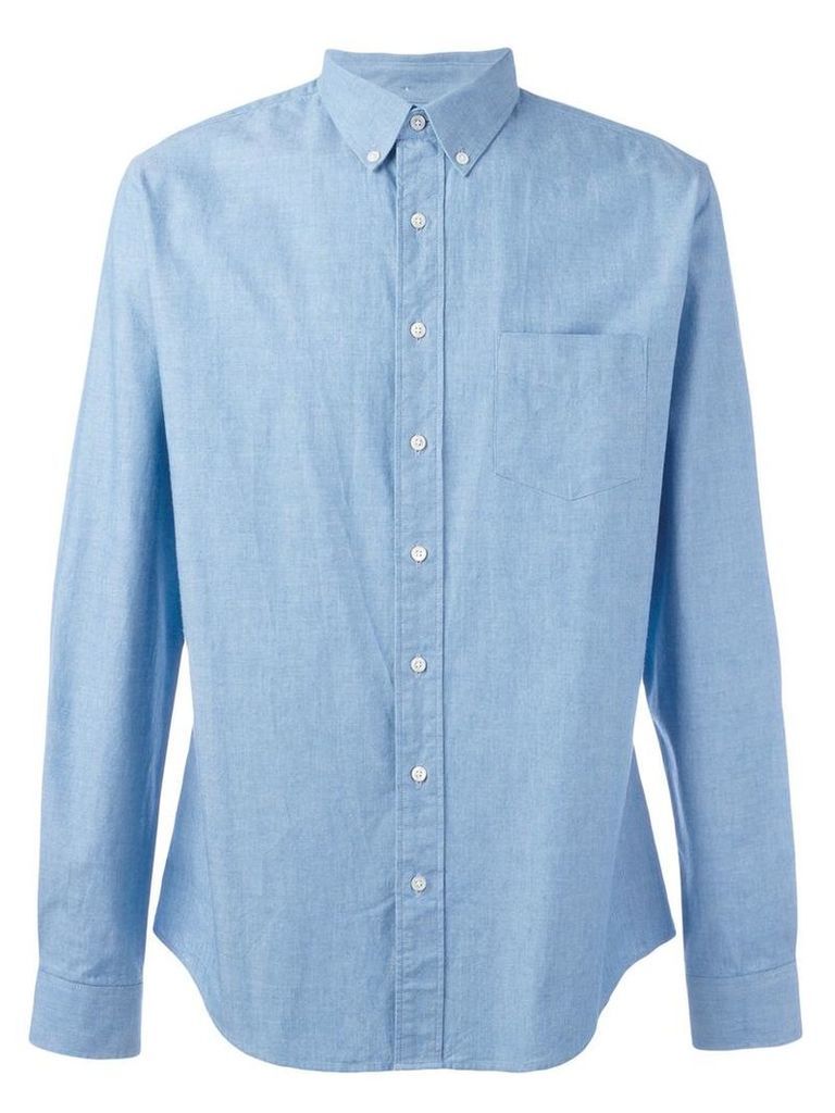 Schnaydermans 'Leisure Japanese Chambray One' shirt, Men's, Size: Medium, Blue