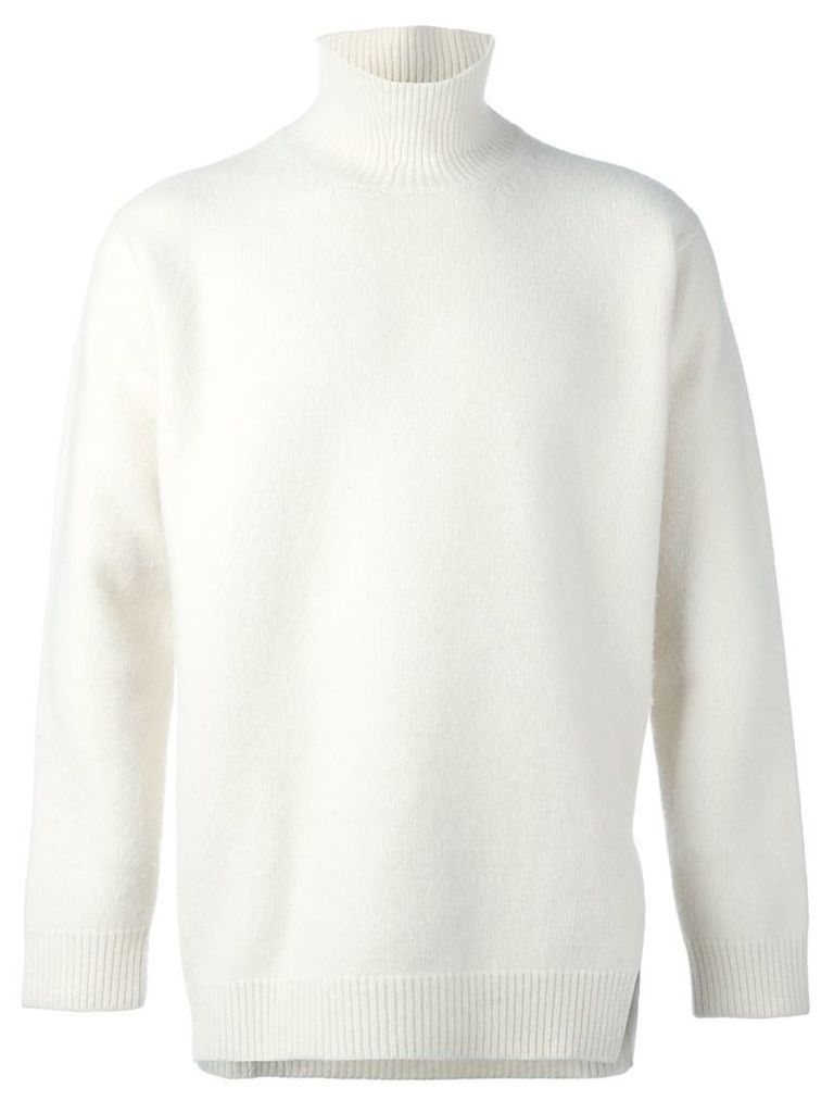 Ports 1961 'Fully Fashioned' turtleneck sweater, Men's, Size: XL, White