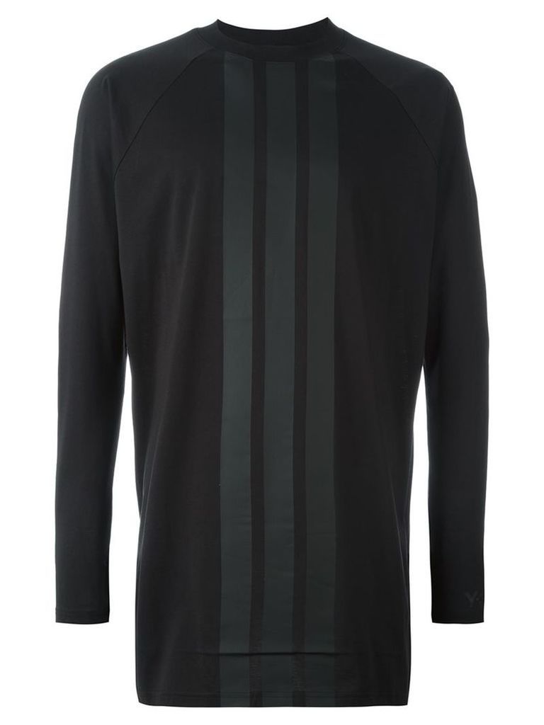 Y-3 striped longsleeved T-shirt, Men's, Size: XS, Black