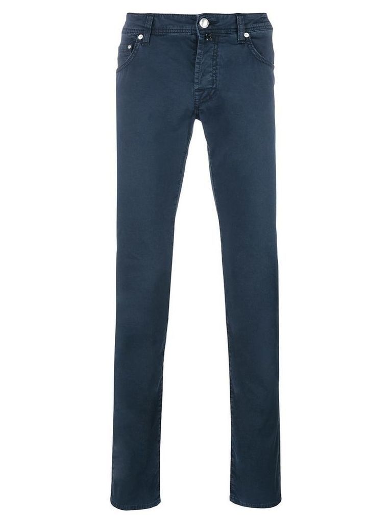 Jacob Cohen slim-fit trousers, Men's, Size: 32, Blue
