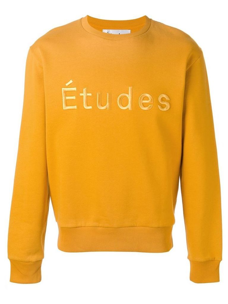 Ã‰tudes logo sweatshirt, Men's, Size: XS, Yellow/Orange