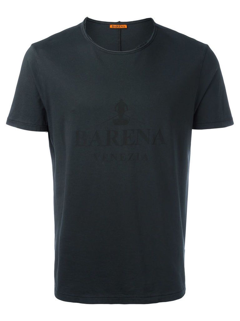 Barena tonal print T-shirt, Men's, Size: Large, Black