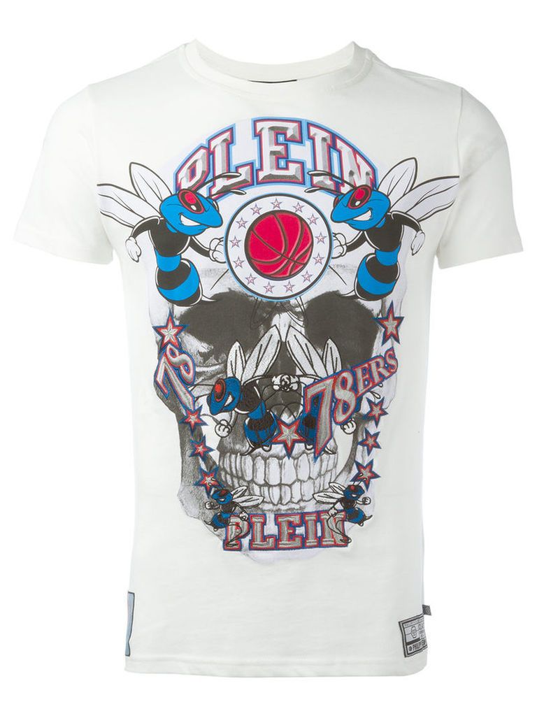 Philipp Plein skull T-shirt, Men's, Size: XL, White