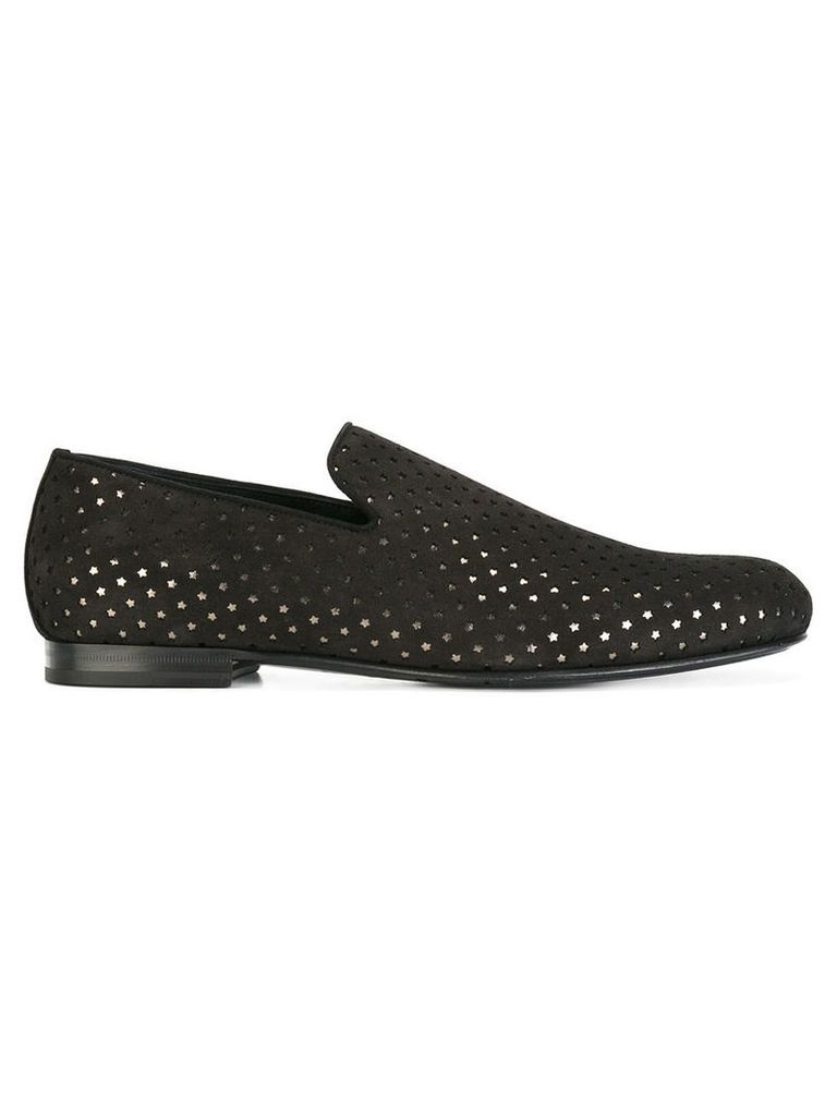Jimmy Choo star detail slipper loafers, Men's, Size: 42.5, Black
