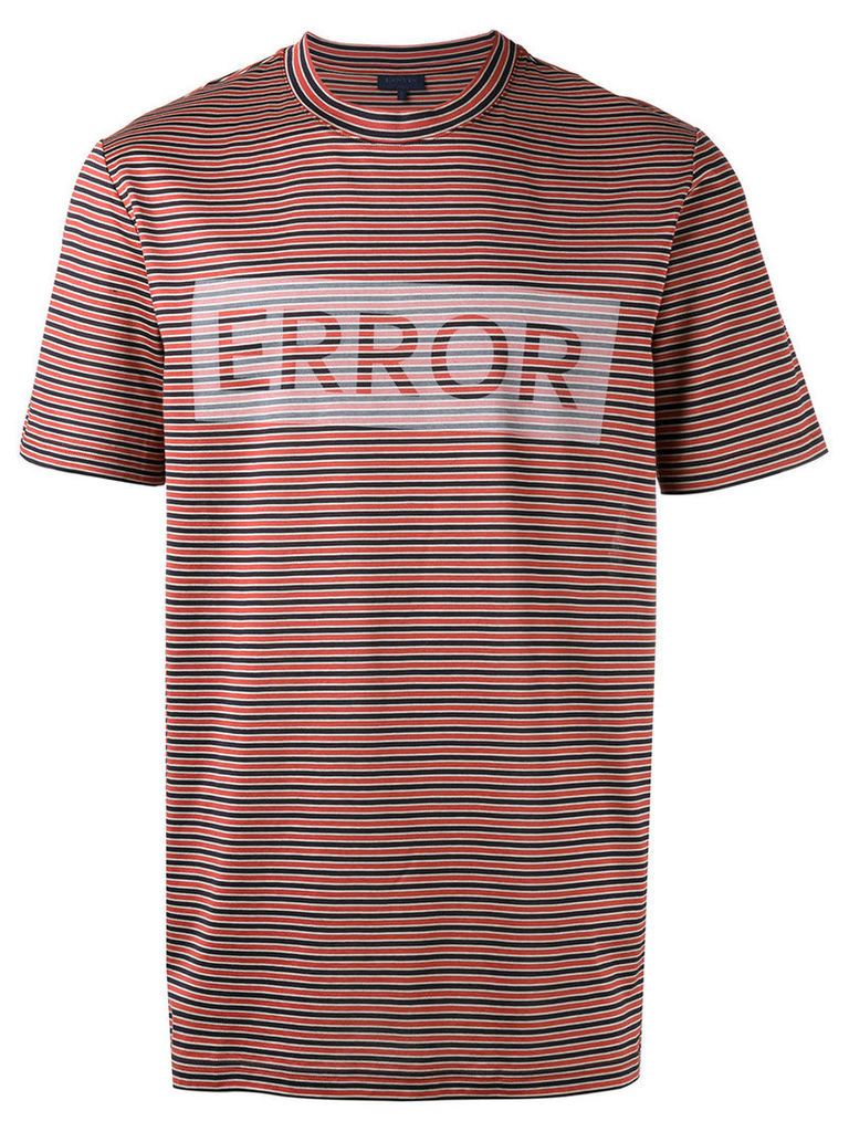 Lanvin striped panel T-shirt, Men's, Size: Small, Black