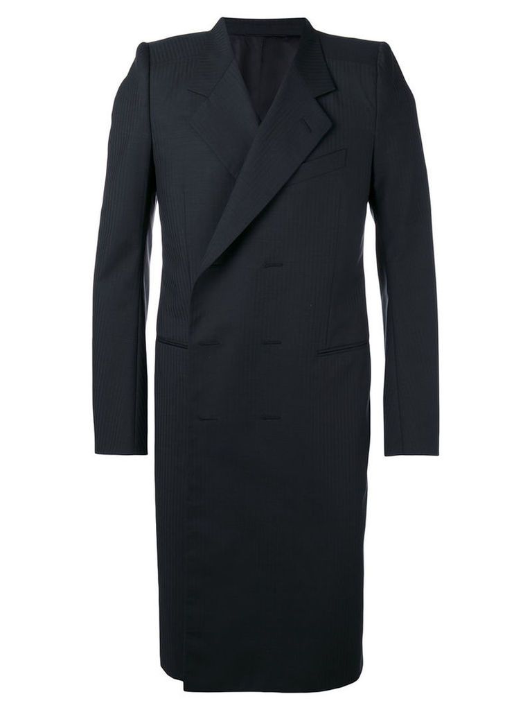 Balenciaga double-breasted coat, Men's, Size: 48, Black
