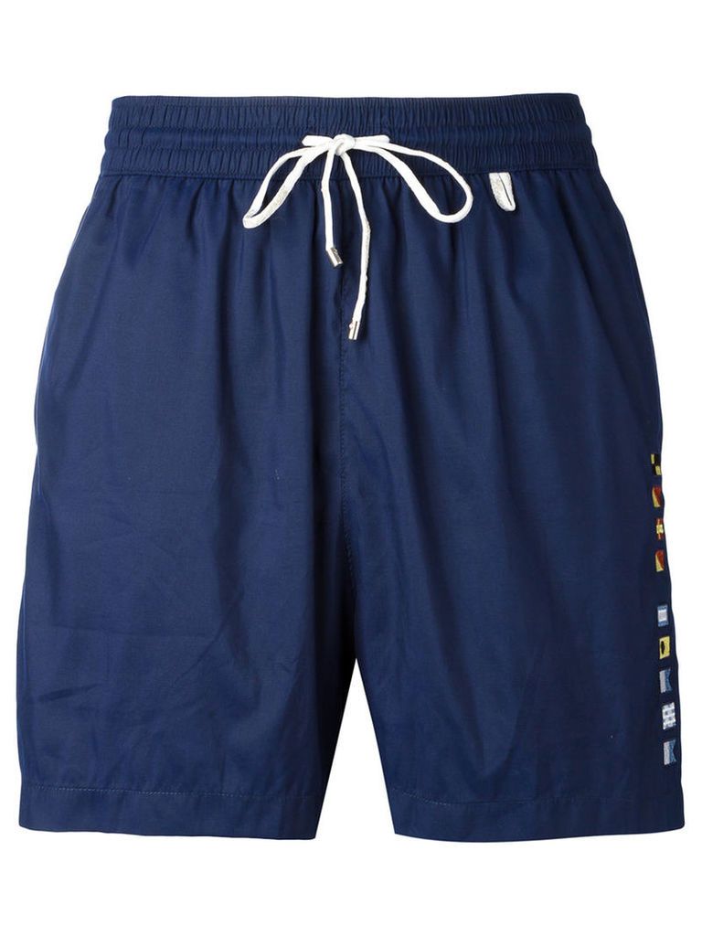 Loro Piana drawstring swimming shorts, Men's, Size: XL, Blue