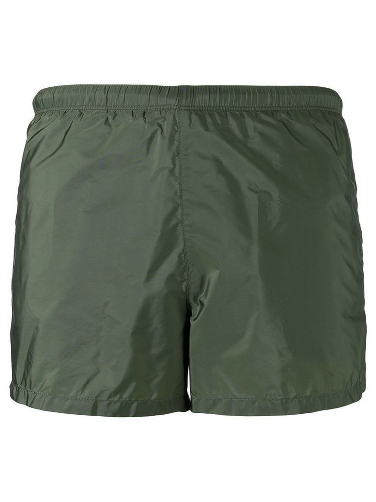 Prada elasticated waistband swim shorts, Men's, Size: 48, Green