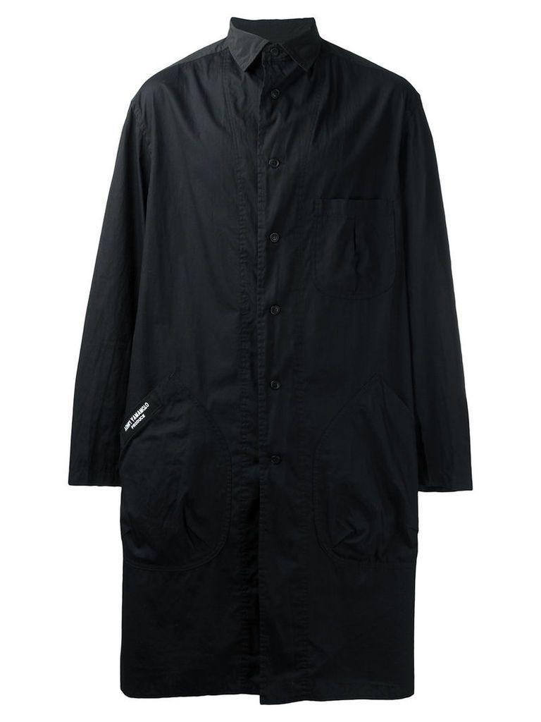 Yohji Yamamoto - shirt coat - men - Cotton - 1, Black