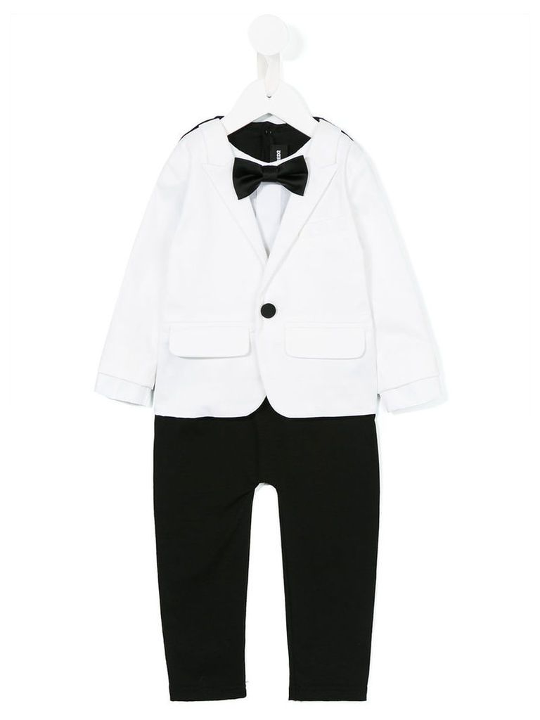 Dsquared2 Kids - suit romper - kids - Cotton/Polyester/Spandex/Elastane/Viscose - 6 mth, White