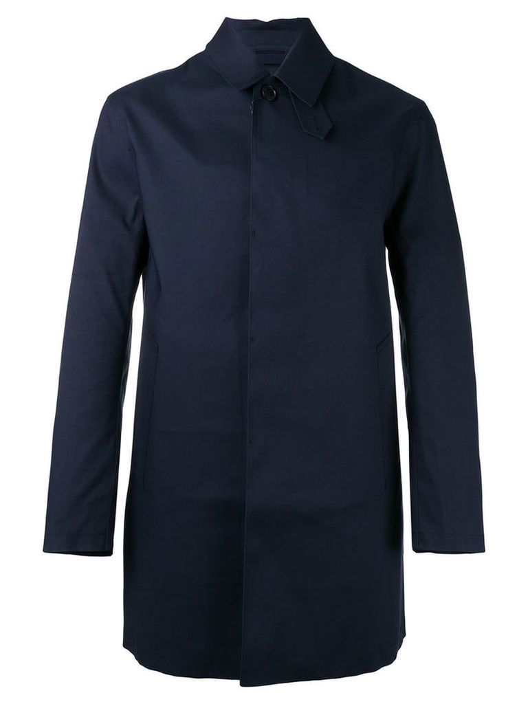 Mackintosh - concealed button coat - men - Cotton - 54, Blue