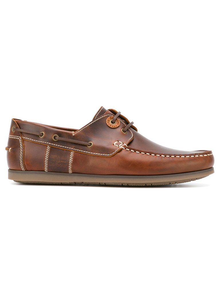 Barbour - Capstan boat shoes - men - Leather/rubber - 11, Brown