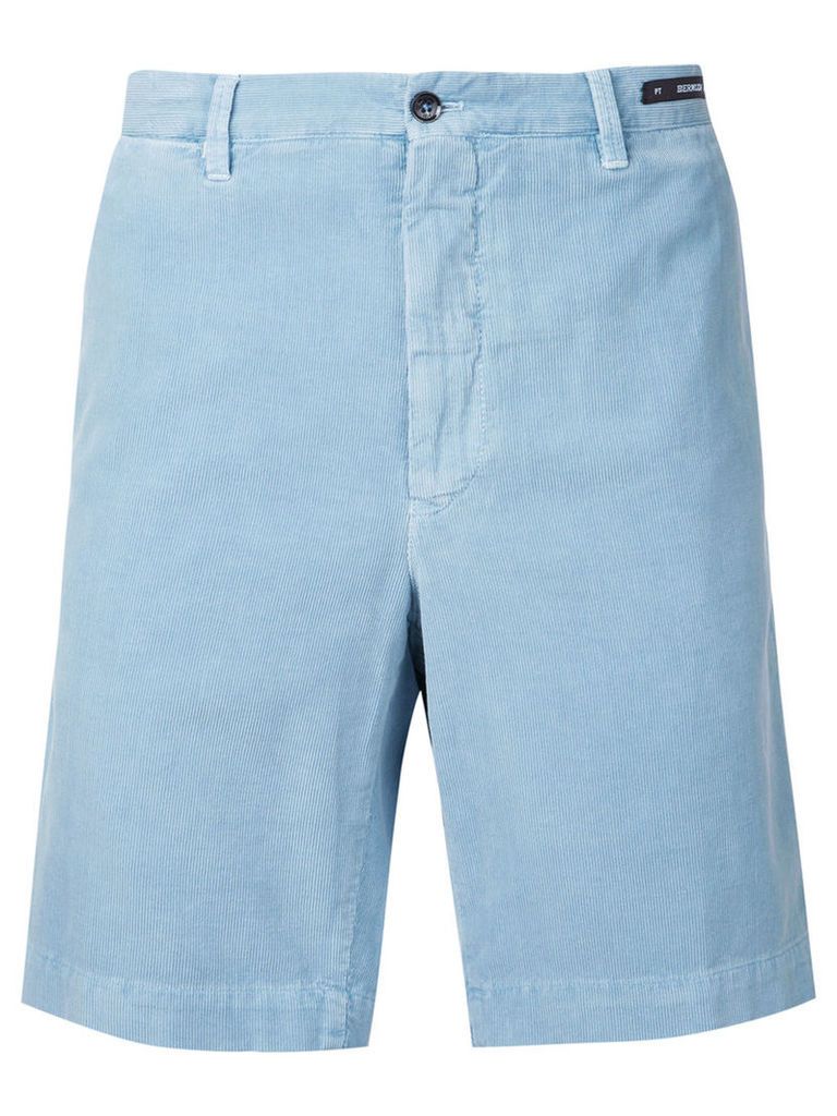 Pt01 - deck shorts - men - Cotton - 50, Blue