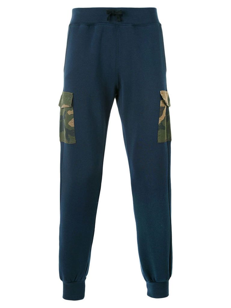 Hydrogen - camouflage pocket sweatpants - men - Cotton - L, Blue