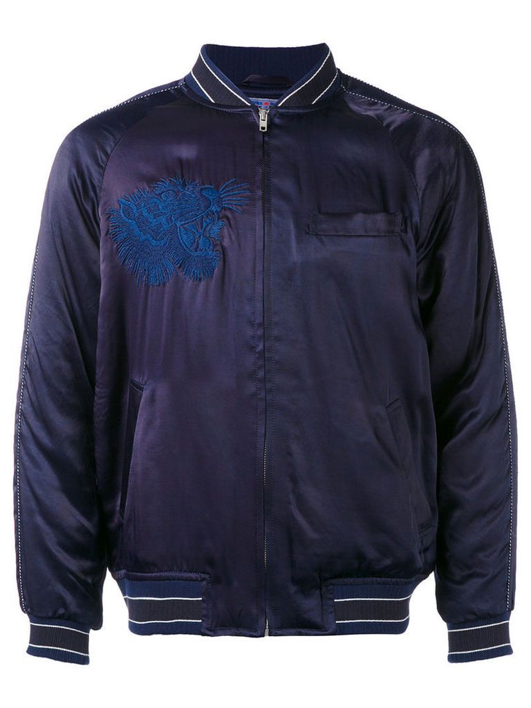 Blue Blue Japan - embroidered bomber jacket - men - Cotton/Nylon/Polyester/Rayon - L