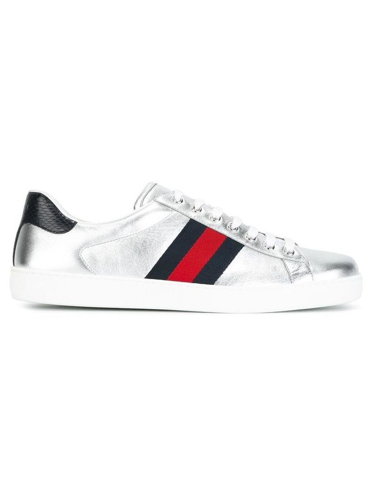 Gucci - Ace sneakers - men - Lamb Skin/Leather/rubber - 7.5, Grey