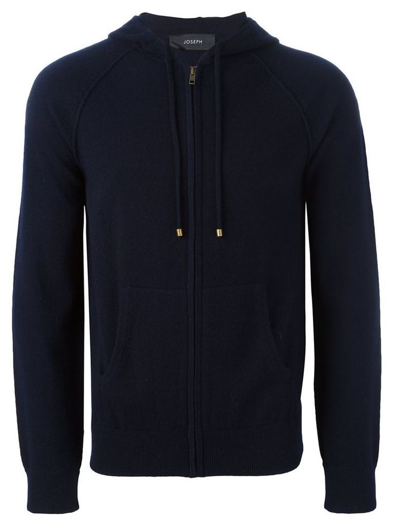 Joseph - cashmere zip up hoodie - men - Cashmere - M, Blue