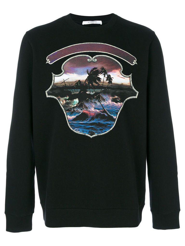 Givenchy - Hawai Crest print sweatshirt - men - Cotton - S, Black