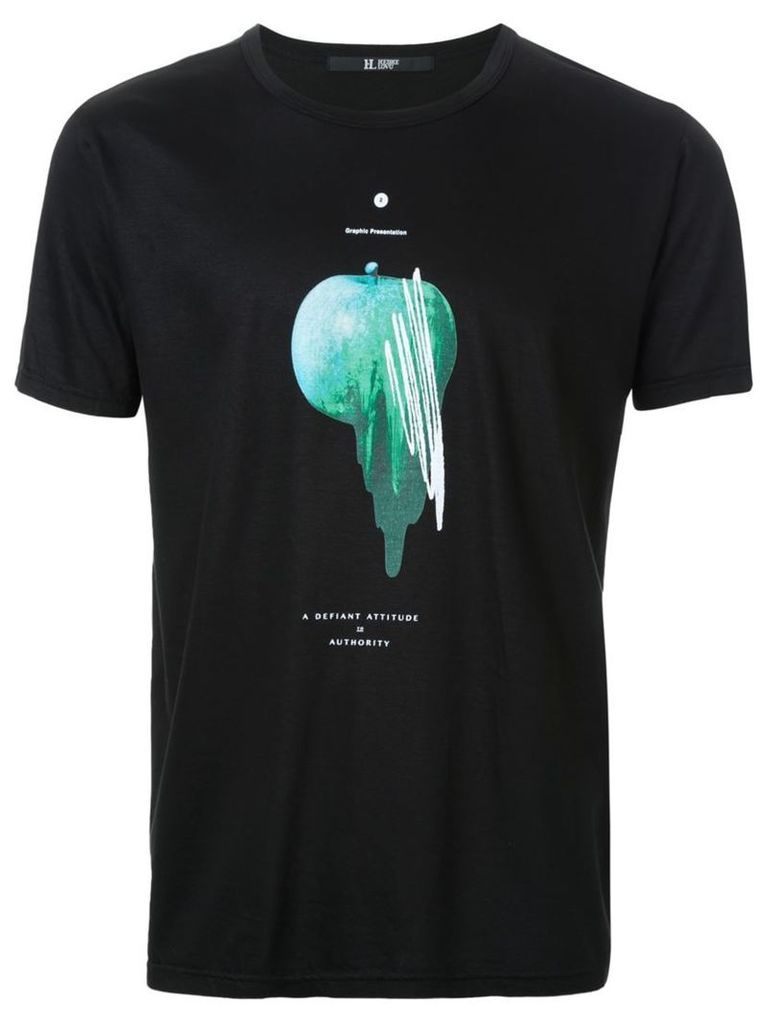 Hl Heddie Lovu - 'Apple' T-shirt - men - Cotton/Lyocell - L, Black