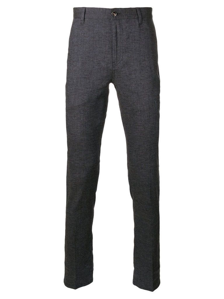 John Varvatos - tailored trousers - men - Linen/Flax/Spandex/Elastane/Viscose - 36, Blue