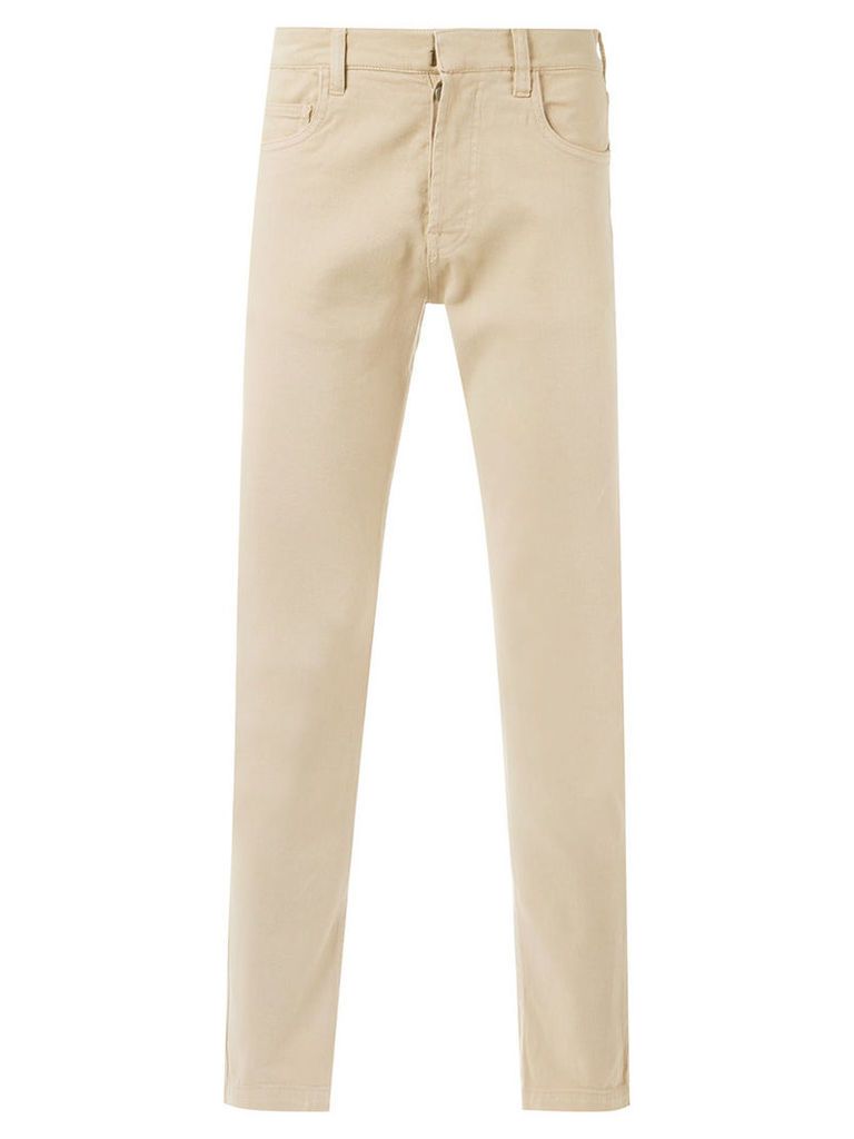 Egrey - straight trousers - men - Cotton - 42, Beige