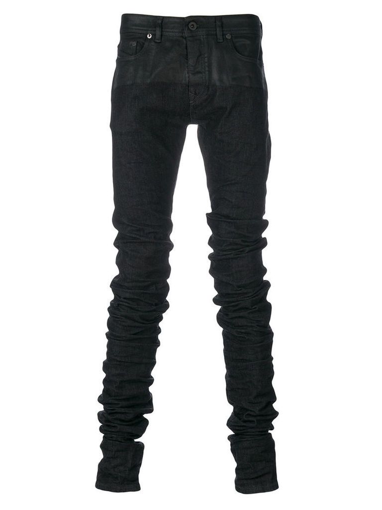 Diesel - gathered skinny jeans - men - Cotton/Polyester/Spandex/Elastane - 32, Black