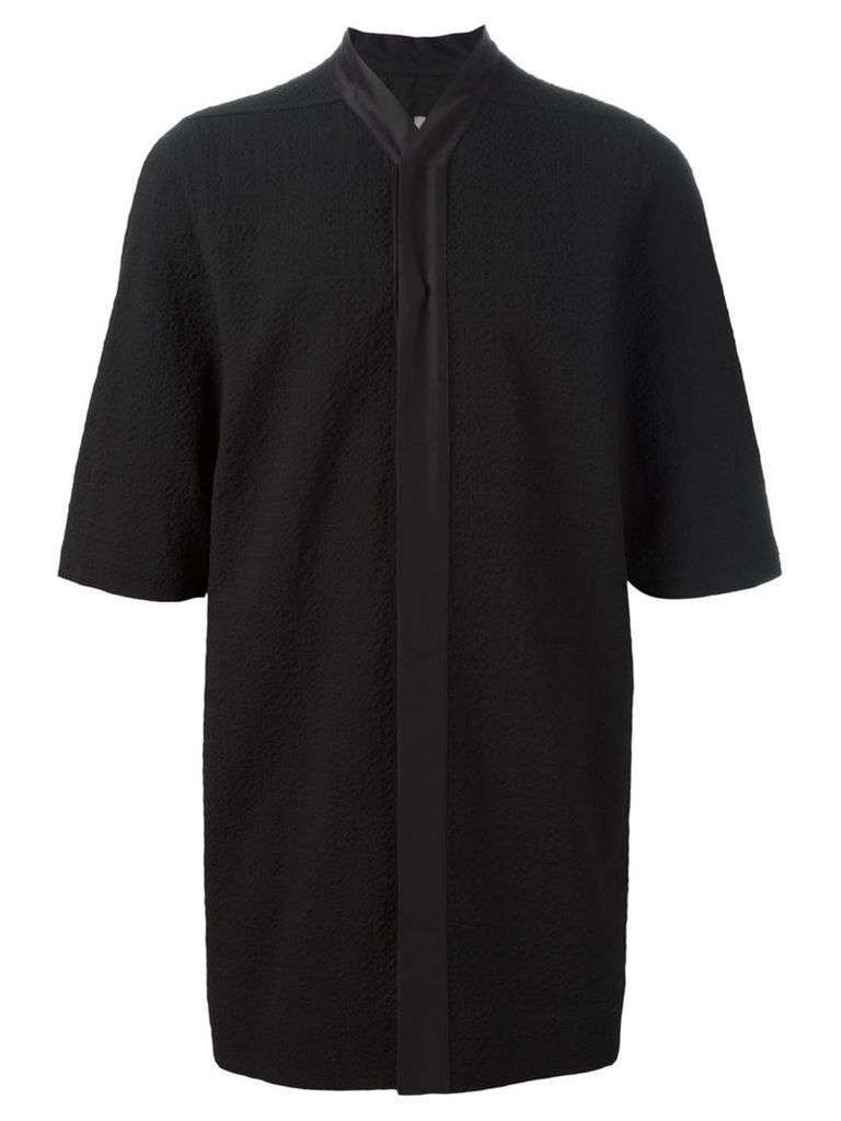 Rick Owens - 'Faun' shirt - men - Polyester/Spandex/Elastane/Virgin Wool/Silk - 50, Black