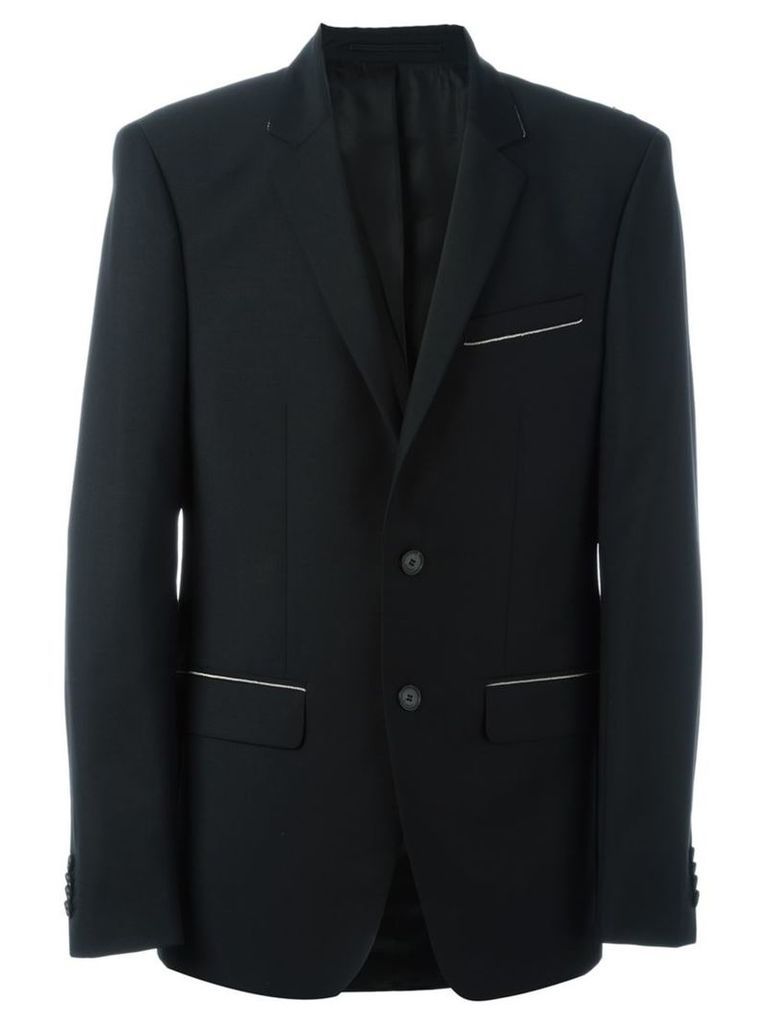 Givenchy - chain trim blazer - men - Wool/Mohair/Cupro/Cotton - 52, Black