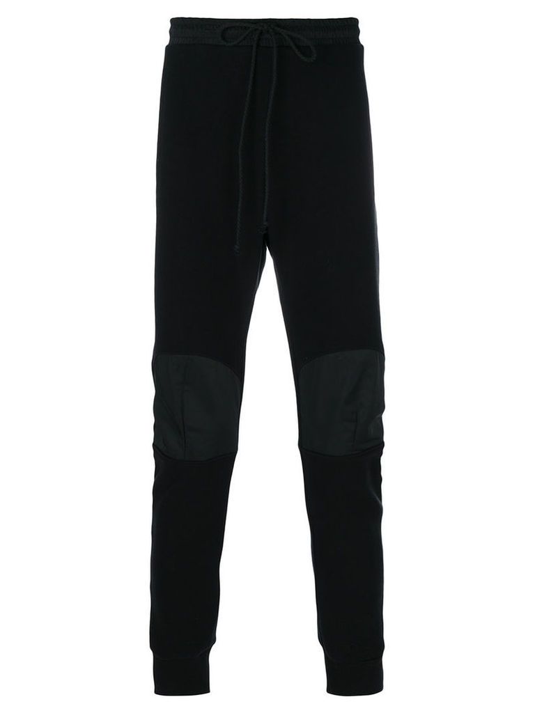 Lost & Found Rooms - patch knee sweatpants - men - Cotton/Polyester - L, Black