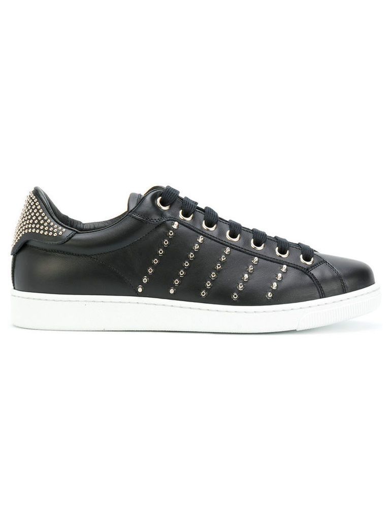 Dsquared2 - studded Tennis Club sneakers - men - Leather/Metal (Other)/rubber - 41, Black