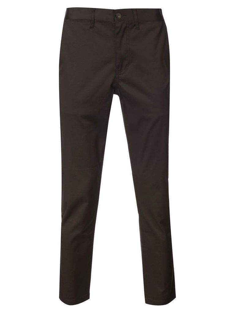 321 - slim fit trousers - men - Cotton/Polyurethane - 36, Brown