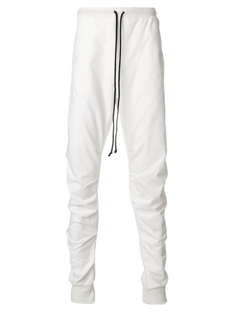 Lost & Found Rooms - elongated trousers - men - Cotton/Spandex/Elastane - M, White