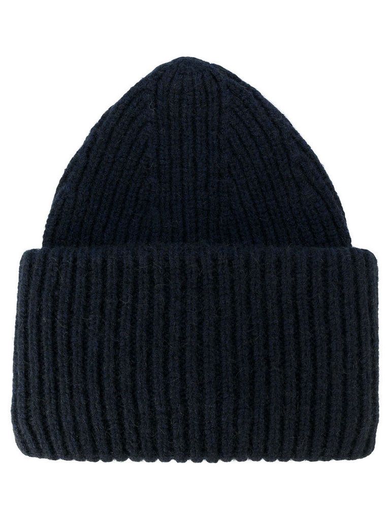 Roberto Collina - ribbed knit beanie - men - Nylon/Camel Hair/Merino - One Size, Blue