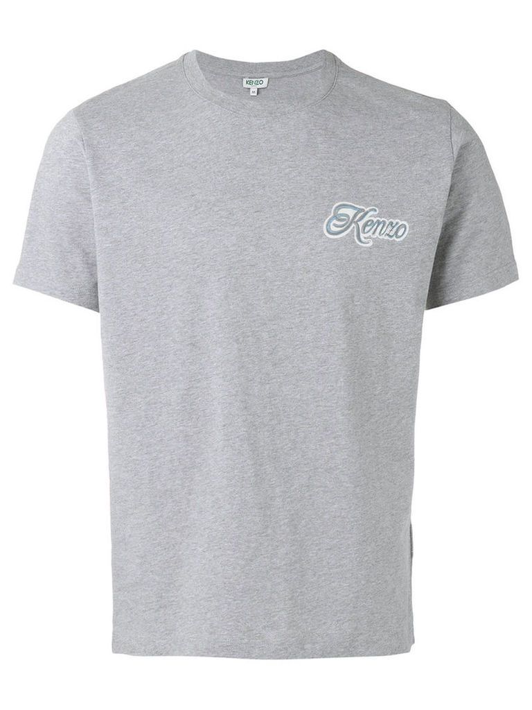 Kenzo - logo print T-shirt - men - Cotton - XS, Grey