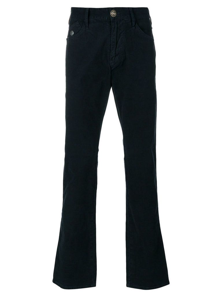 Armani Jeans - button detail jeans - men - Cotton/Viscose/Spandex/Elastane - 32, Blue