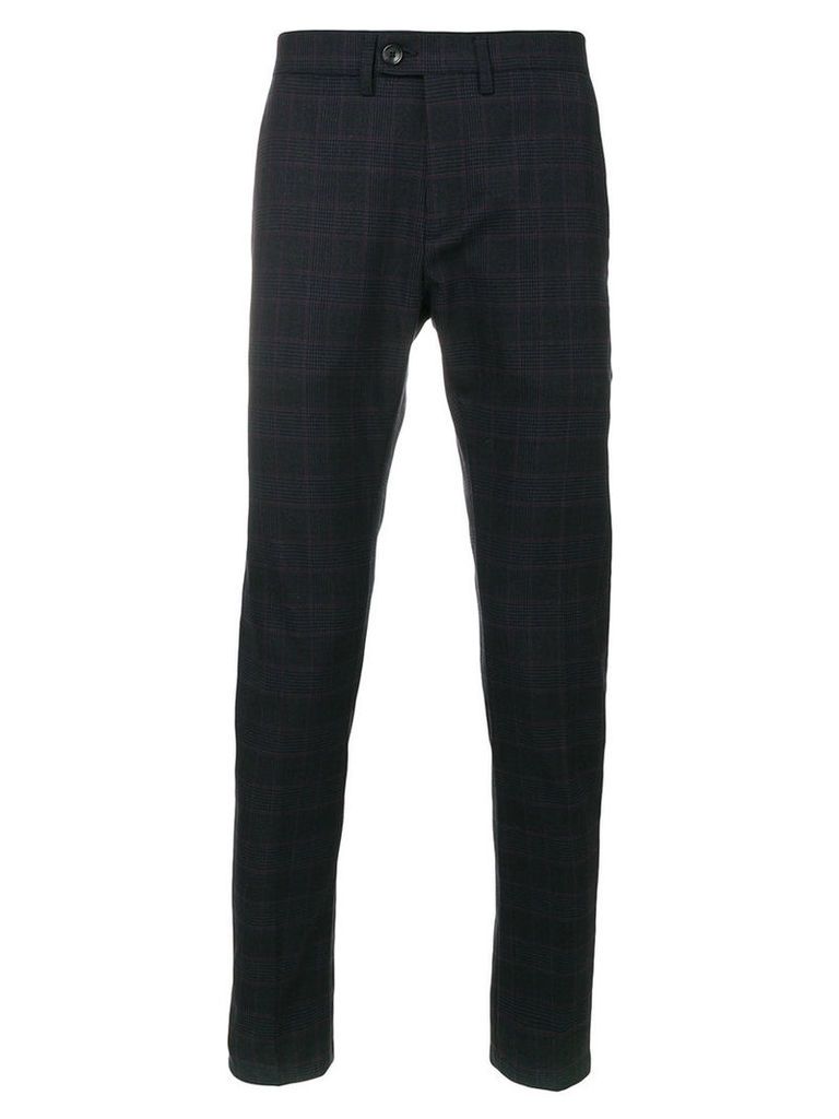 Department 5 - checked trousers - men - Cotton/Spandex/Elastane/Virgin Wool - 33, Blue