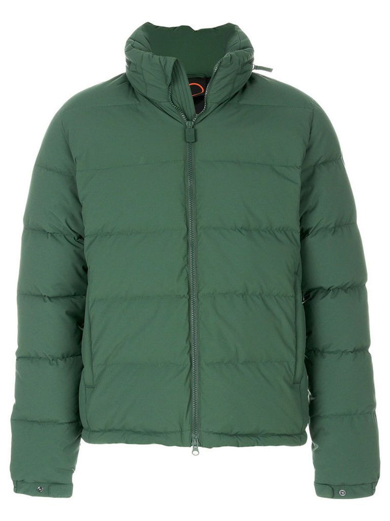 Aspesi - padded zip jacket - men - Feather Down/Nylon/Polyamide/Polyurethane - S, Green