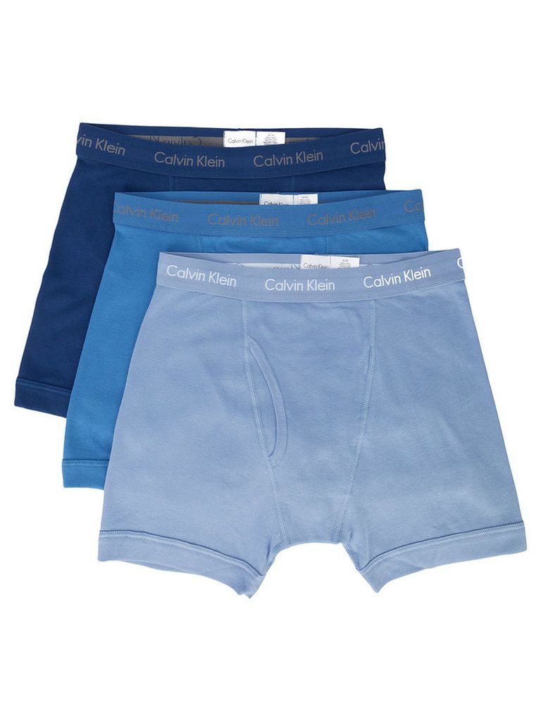 Calvin Klein - logoed boxer shorts - men - Cotton - M, Blue