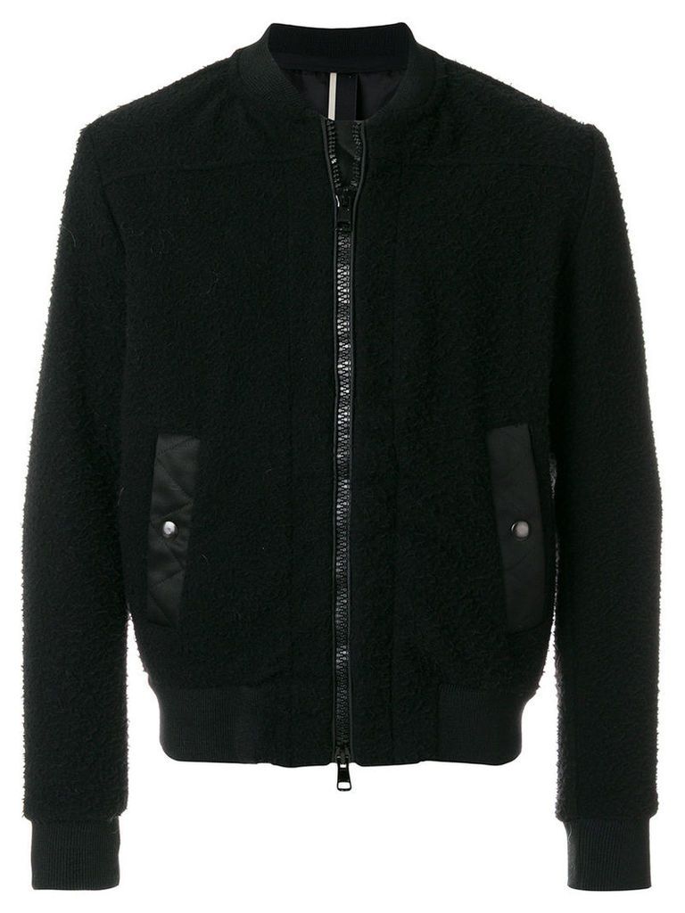 Low Brand - zipped bomber jacket - men - Polyamide/Polyester/Acetate/other fibers - 4, Black