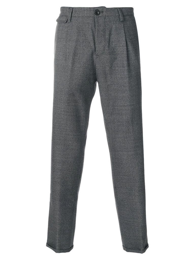 Pt01 - slim fit trousers - men - Virgin Wool - 34, Grey