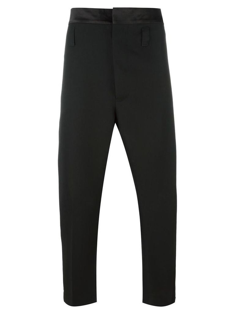 Haider Ackermann - cropped trousers - men - Virgin Wool/Silk/Cotton/Rayon - 46, Black