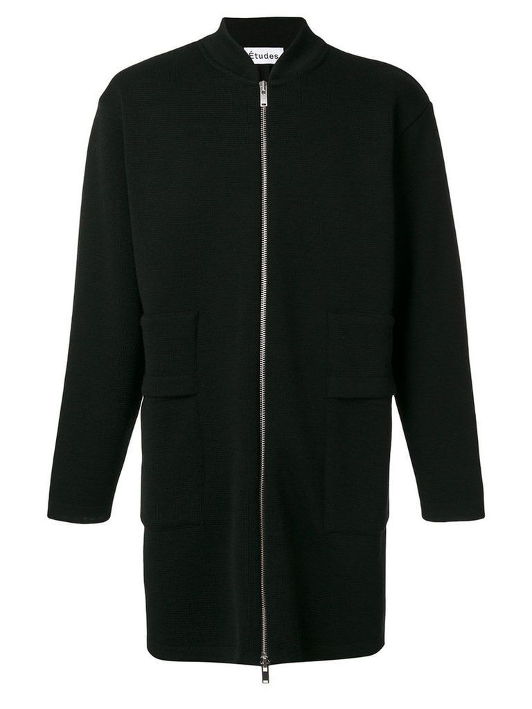 Ã‰tudes - Rashad Cola zipped coat - men - Virgin Wool - S, Black