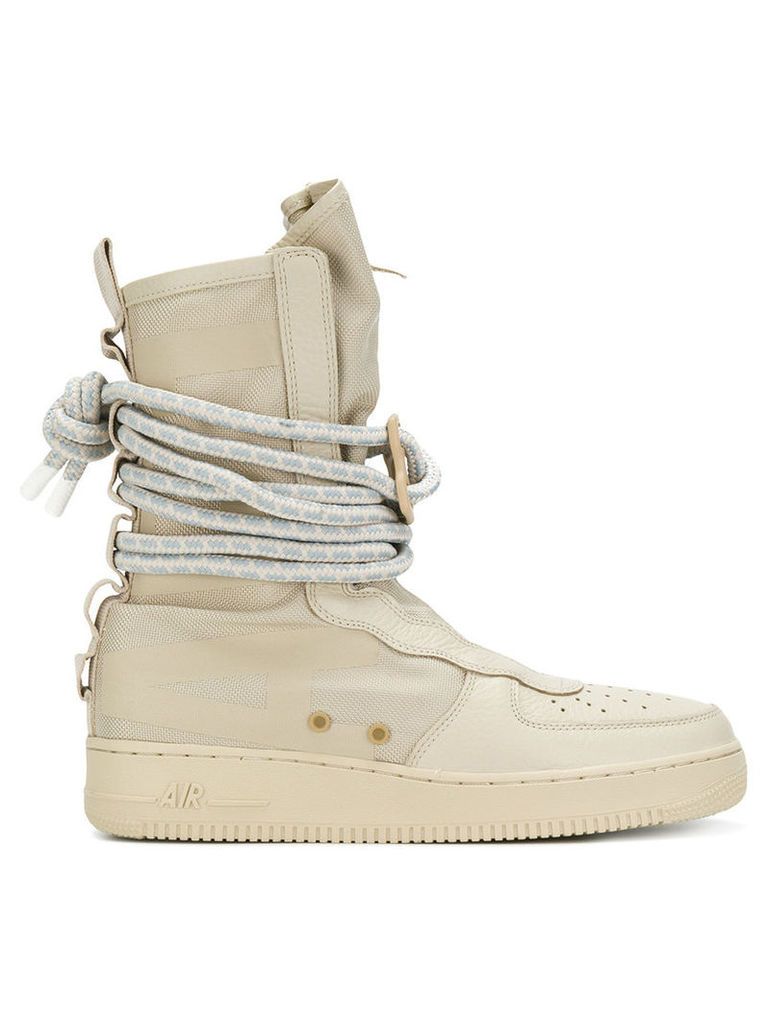 Nike - SF Air Force 1 Hi boots - men - Leather/Polyester/rubber - 7.5, Nude/Neutrals