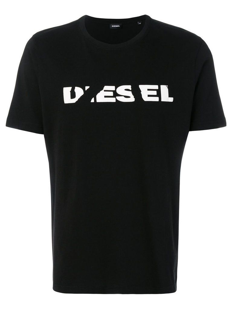 Diesel - crewneck logo T-shirt - men - Cotton - XS, Black