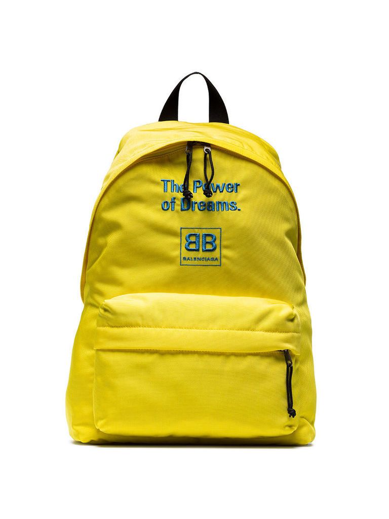 Balenciaga Power of Dreams embroidered backpack - Yellow