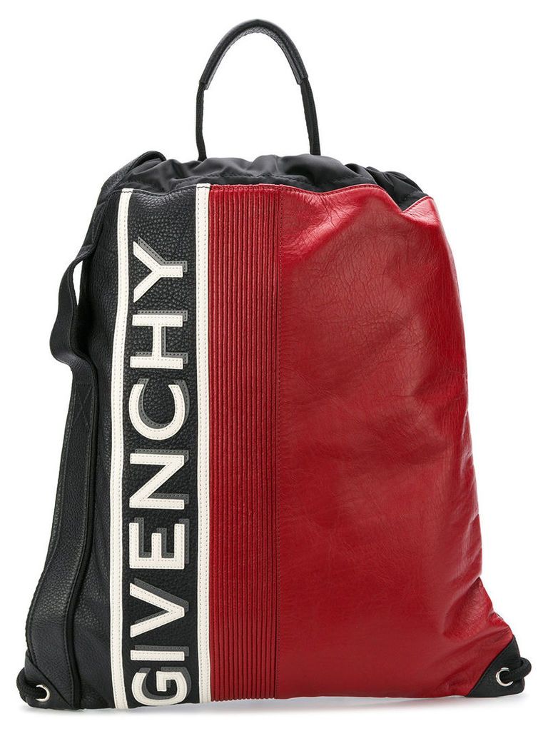 Givenchy logo colour-block backpack - Black