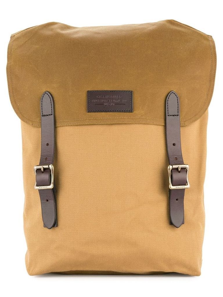 Filson leather straps rucksack - Brown