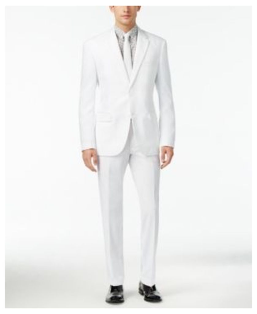 OppoSuits Men's White Knight Slim-Fit Suit