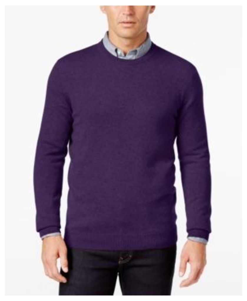 Club Room Cashmere Crew-Neck Sweater, Only at Macy's
