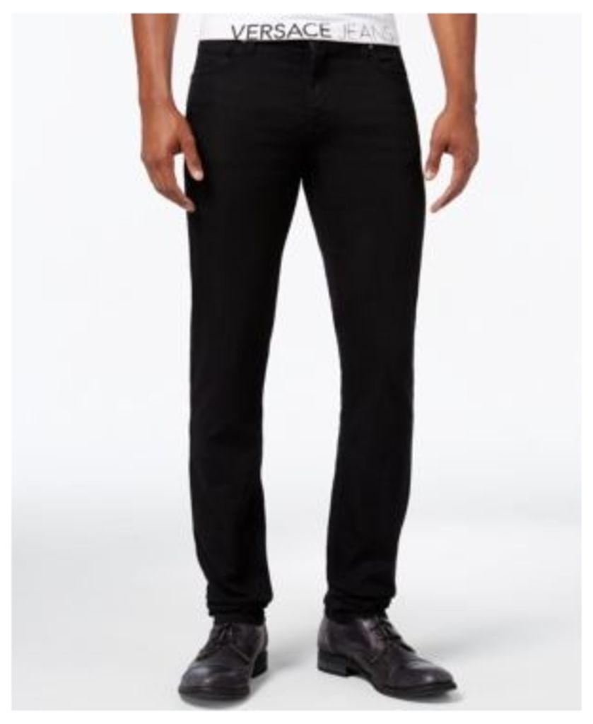 Versace Jeans Men's Slim-Fit Black Jeans
